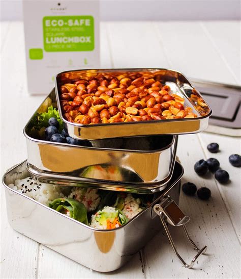 stainless steel lunch box carrots|ecozoi Stainless Steel Lunch Box, Leak Proof Metal .